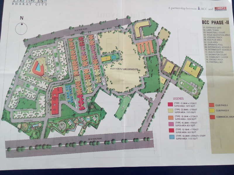 BCC Bharat City Phase Ifloor  layout 